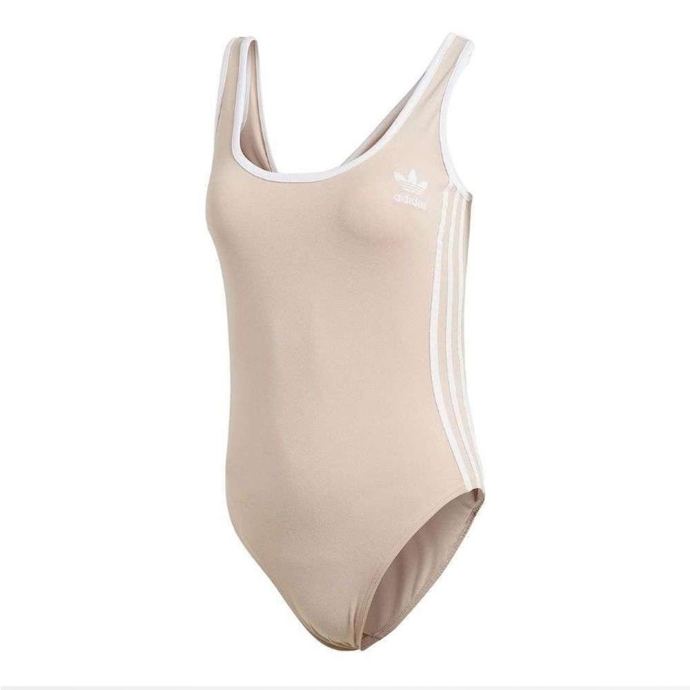 Adidas Beige One-Piece bodysuit
